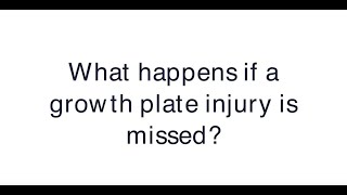 What happens if a growth plate injury is missed [upl. by Drahsar]