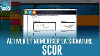 SERIE4000  V8  Activer « SCOR » et numériser votre signature [upl. by Basset518]
