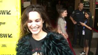 HFF Talks with Berenice Marlohe on the Song To Song red carpet at SXSW 2017 [upl. by Enyal]