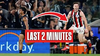 HIGGINS MATCH WINNER  Last 2 Minutes St Kilda v Carlton  Round 24 2024 [upl. by Atiruam808]