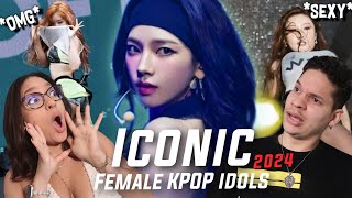 Its a GIRL GROUP YEAR Waleska amp Efra react to Female Idols being iconic in 2024 [upl. by Publus]