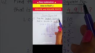 Find smallest square number that is divisible by 4912  maths viralvideo squareroot class8th [upl. by Sulohcin]