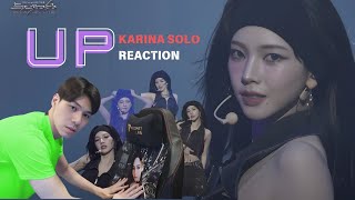 AESPAs KARINA NEW VIRAL SOLO quotUPquot REACTION [upl. by Mcgurn]