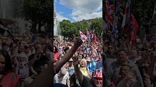 TOMMY ROBBINSON RALLY 27TH OF JULY tommyrobinson rally trafalgarsquare uk london viralvideo [upl. by Poulter401]