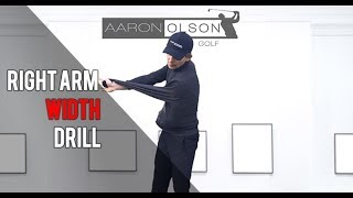 Right Arm Width Drill in Backswing [upl. by Ricarda445]