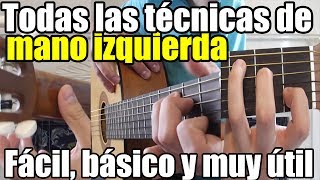 Clases de guitarra para principiantes 6 Como tocar con la mano izquierda Fácil y básico [upl. by Nicki]