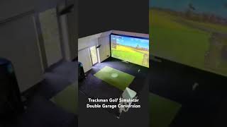 Double Garage Conversion to Trackman Golf Simulator [upl. by Anilecram]