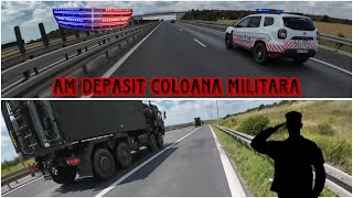 VANT puternic pe autostrada DEPASIM COLOANA MILITARA [upl. by Ebbie471]