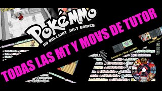 ✔️✔️UBICACION DE TODAS LAS MT Y MOV TUTORES  POKEMMO✔️✔️ [upl. by Ylrebmit]