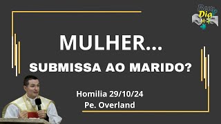 MULHER Submissa ao marido  Extraordinária Homilia do Pe Overland  29102024 [upl. by Herrle]