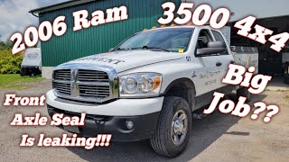 Dodge Ram Front Axle Seal Replacement [upl. by Lunna]