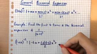 General Binomial Expansion Formula [upl. by Audrit]