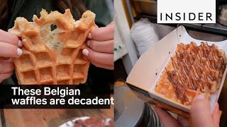 These Belgian waffles are decadent [upl. by Elkcim]