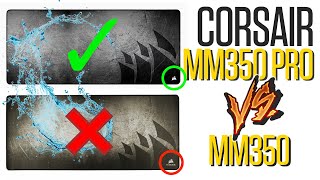 Corsair MM350 PRO vs MM350  Extended Mouse Pad Comparison amp Spill Test💦🤭 [upl. by Dave]