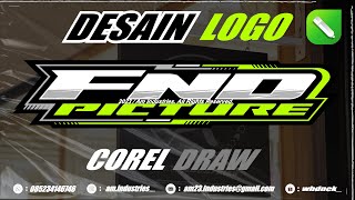 PROSES DESAIN LOGO PART 50  COREL DRAW [upl. by Llennhoj]