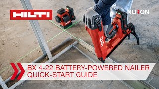 Hilti Nuron BX 422 BatteryPowered Nailer  QuickStart Guide [upl. by Urban360]