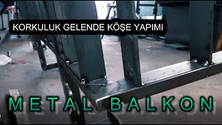 ALMANYA DA BALKON KORKULUK KÖŞE YAPIMI  Korkuluk köşe vida bağlamtı sistemi nasıl yapılır [upl. by Atikin]