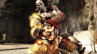 God of War 3 Remastered PS5  Kratos Vs Helios Boss Fight 4K 60FPS [upl. by Mareld]