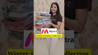 Myntra winter sweaters collection Myntra winterwear shorts [upl. by Ezitram204]