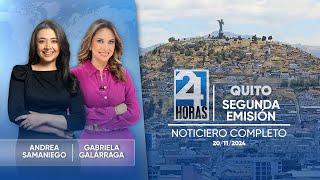 Noticiero de Quito Segunda Emisión 201124 [upl. by Idnerb]