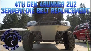 4TH GEN 4RUNNER V8 SERPENTINE BELT REPLACEMENT Cougar House Films Ep181 [upl. by Lyssa304]