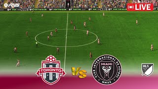 🔴Toronto FC vs Inter Miami  Major League Soccer 2024  MLS USA  FC 25 Game Simulation [upl. by Nivri]