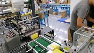 Overwrapping machine fully automatic for cosmetic boxes [upl. by Ardiekal]