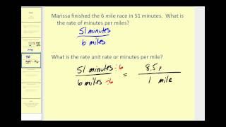 Rates and Unit Rates [upl. by Browne]