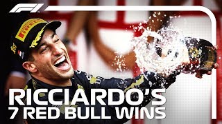 Daniel Ricciardos Seven Red Bull Victories [upl. by Nary765]