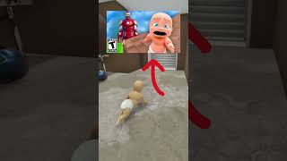 Baby Escapes IRON MAN CLICK VIDEO shorts roblox whosyourdaddygame [upl. by Doreg78]