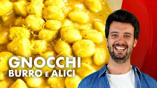 Gnocchi burro e acciughe e giù di limone LIBIDINOSO [upl. by Enneiviv]