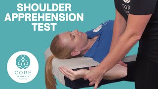 Shoulder Apprehension Test  Assessing Shoulder Instability [upl. by Terbecki]