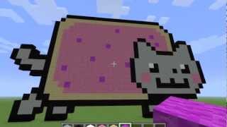 Minecraft Lets Build  Nyan Cat Ep2 Pt2 [upl. by Gaudette]