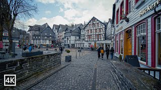 Monschau a Beautiful Decorated Medieval Town in Germany 4K [upl. by Gussman]