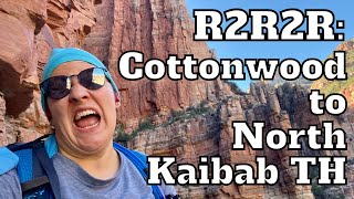 HIKING GRAND CANYON RIM TO RIM TO RIM  Day 2 Vlog  Cottonwood Campground to North Kaibab Trailhead [upl. by Adrial]