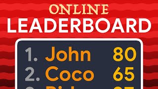 Design online leaderboard in Unity  Unity scoreboard UI tutorial [upl. by Enirok]