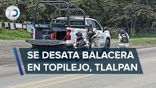 Reportan balacera en carretera MéxicoCuernavaca a la altura de Topilejo [upl. by Durstin]