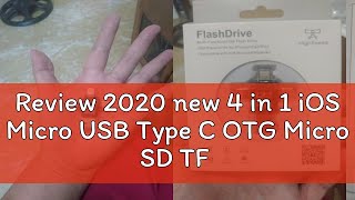 Review 2020 new 4 in 1 iOS Micro USB Type C OTG Micro SD TF Card Reader for Android i Phone [upl. by Lerej1]