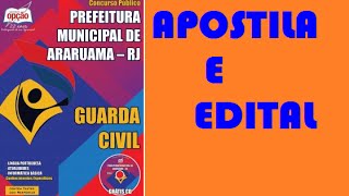 Apostila Guarda Civil Concurso Prefeitura Municipal Araruama 2015 [upl. by Lengel732]