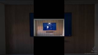 I hang 85 inches TV by myself effortlessly mediawall design decor smart mount myself smart [upl. by Ebberta727]