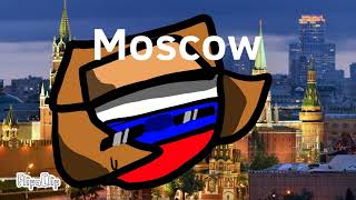 • Moskau  countryballs  ftRussia 🇷🇺  English lyrics • [upl. by Rolyt]