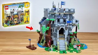 Lego Medieval Castle In The Forest  Beautiful Alternative 31120 Build [upl. by Euginomod]