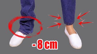 How to hem jeans in 5 minutes while keeping the original hem [upl. by Aikemet]