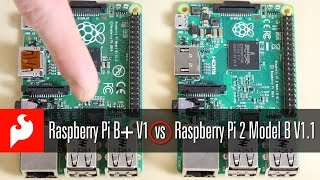 SparkFun Raspberry Pi B V1 vs Raspberry Pi 2 Model B V11 [upl. by Yenots]