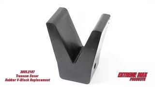 30052187 Transom Saver  Rubber VBlock Only Transom Saver Rubber VBlock Replacement [upl. by Nalehp]