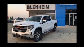 2023 GMC Sierra SLT in White Frost Tricoat [upl. by Mihalco]