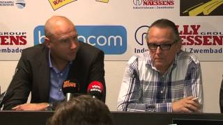 Persvoorstelling T1 Bob Peeters en T2 Alex Czerniatynski [upl. by Kcam]