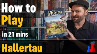 How to play Hallertau board game  Full teach  Visuals  Peaky Boardgamer [upl. by Ariaec]