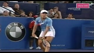 Justine Henin v Elena Dementieva 2003 Toronto SF highlights [upl. by Bernardo940]