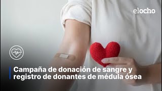 REALIZAN UNA CAMPAÑA DE DONACIÓN DE SANGRE [upl. by Bound]